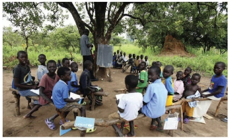 Children participating in community-based education