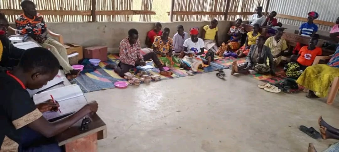 Women gathered for community empowerment activities